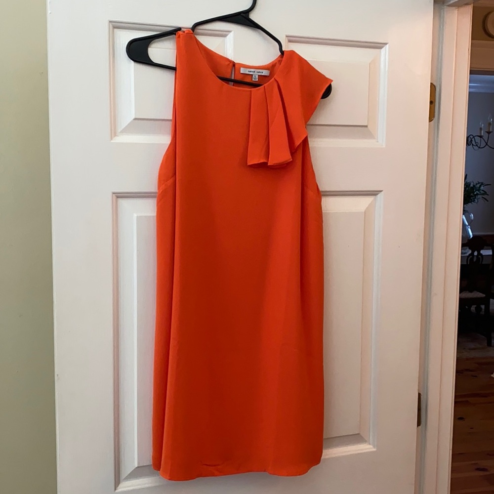 Cute orange dress for party or wedding